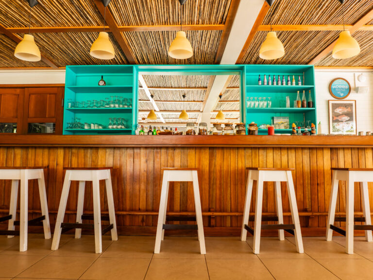 Bar Area at Beach Bar and Grill