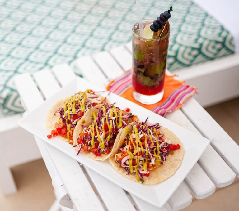 Tacos at Beach Bar and Grill